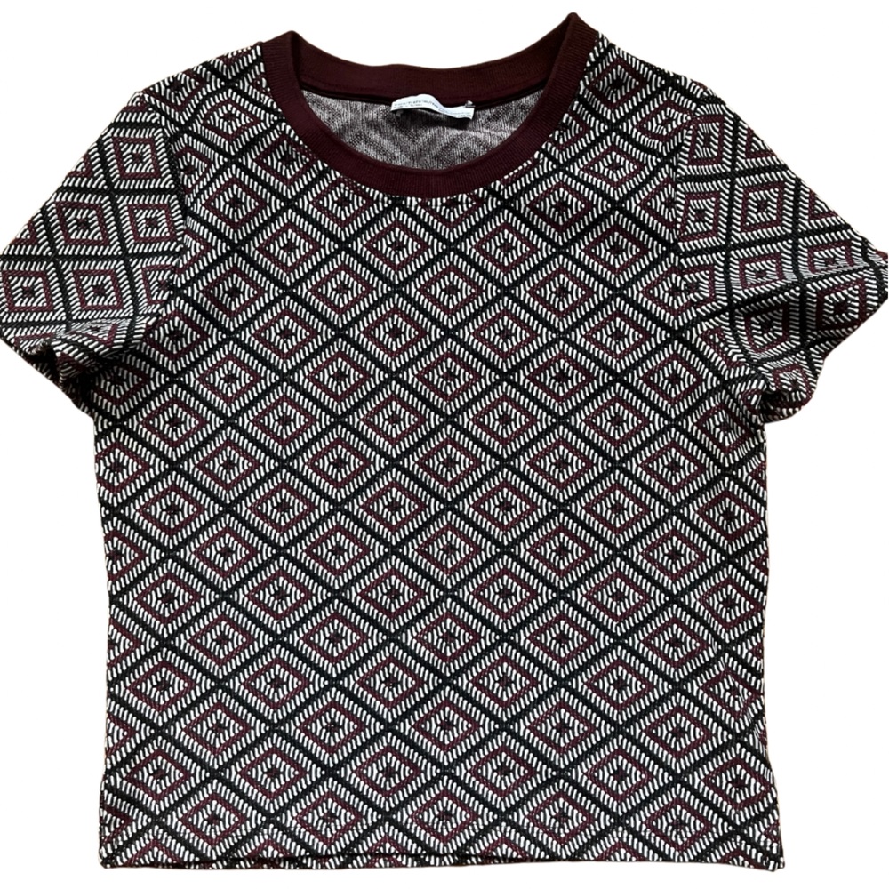 Zara Woven Crew Neck Shirt